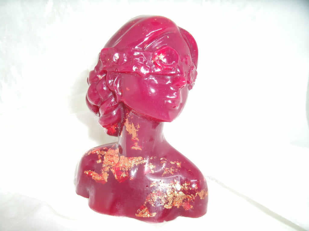 Blindfolded woman