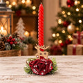 Bougeoir de  Noel artisanal fait main